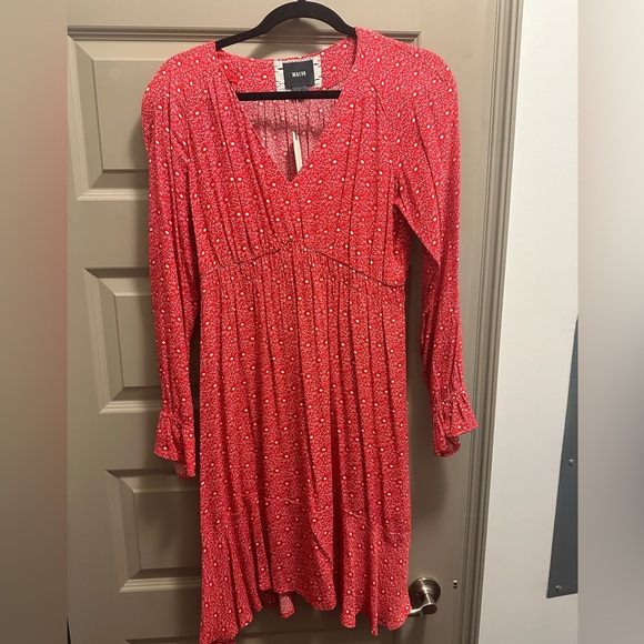 Anthropologie Maeve Monaco Red and White Dress - Picture 4 of 8